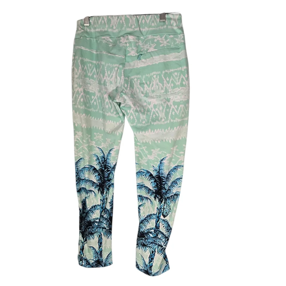 San Solei Capris Leggings Tropical Print Size XS - Picture 7 of 11
